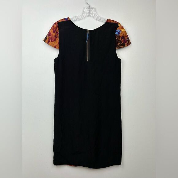 Anthropologie Maeve Floral Silk Panel Tunic Shift  Dress Lined Sz XS - Picture 2 of 16